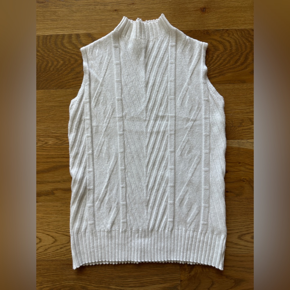 Sleeveless Mock Sweater